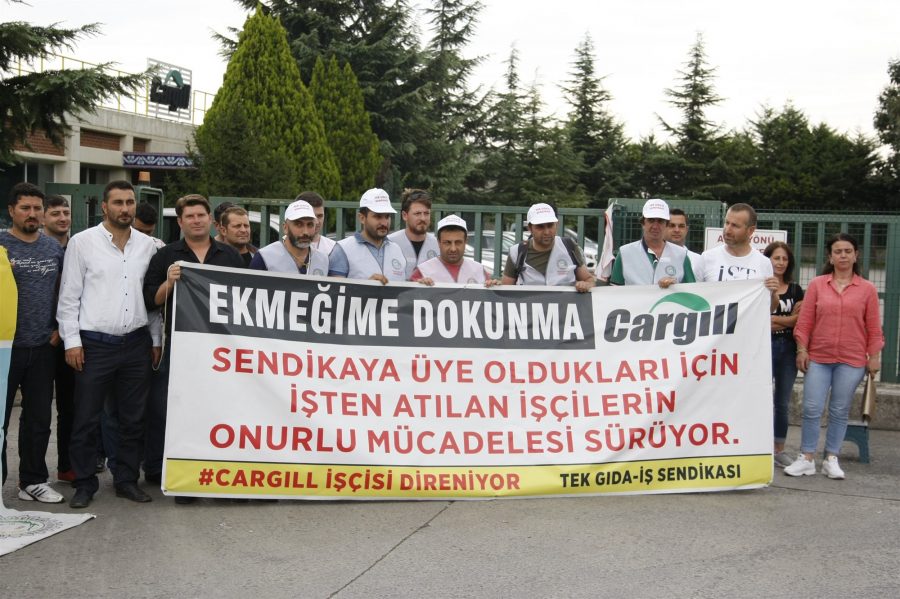 Cargill işçileri İstanbul'a doğru yürüyüşe geçti