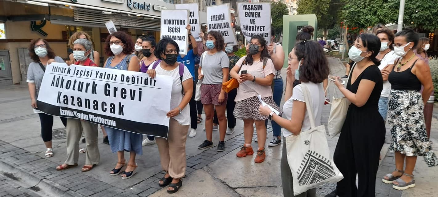 Adkoturk grevinin sesi İzmir’de yankılandı!