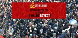 DİP boykot bildirisi