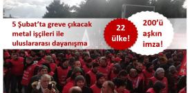 Metal greviyle uluslararası dayanışma