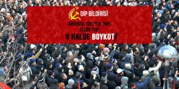 DİP boykot bildirisi